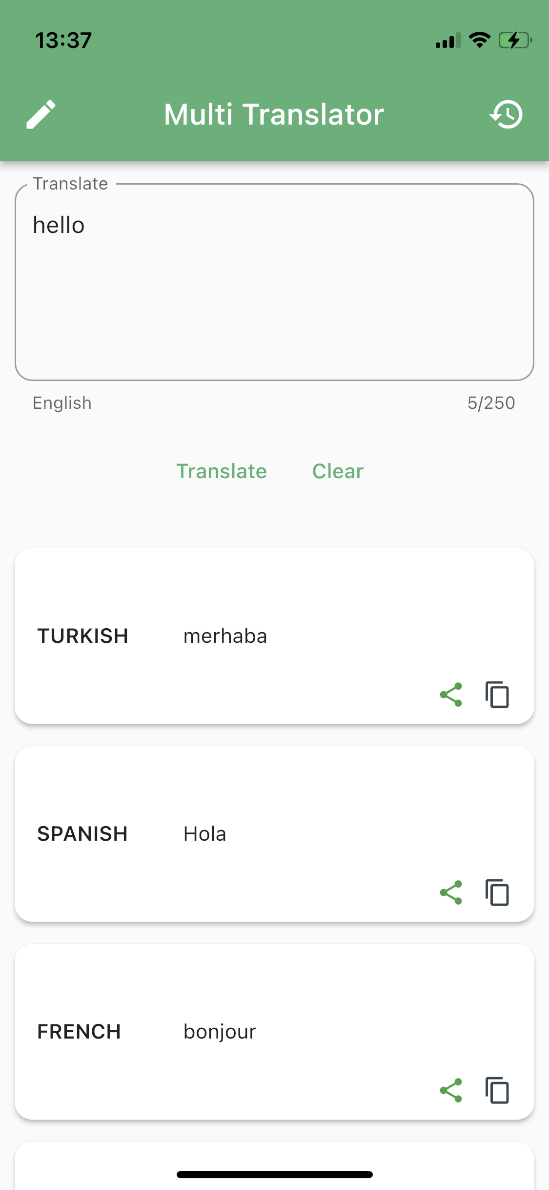 Multi Translator App